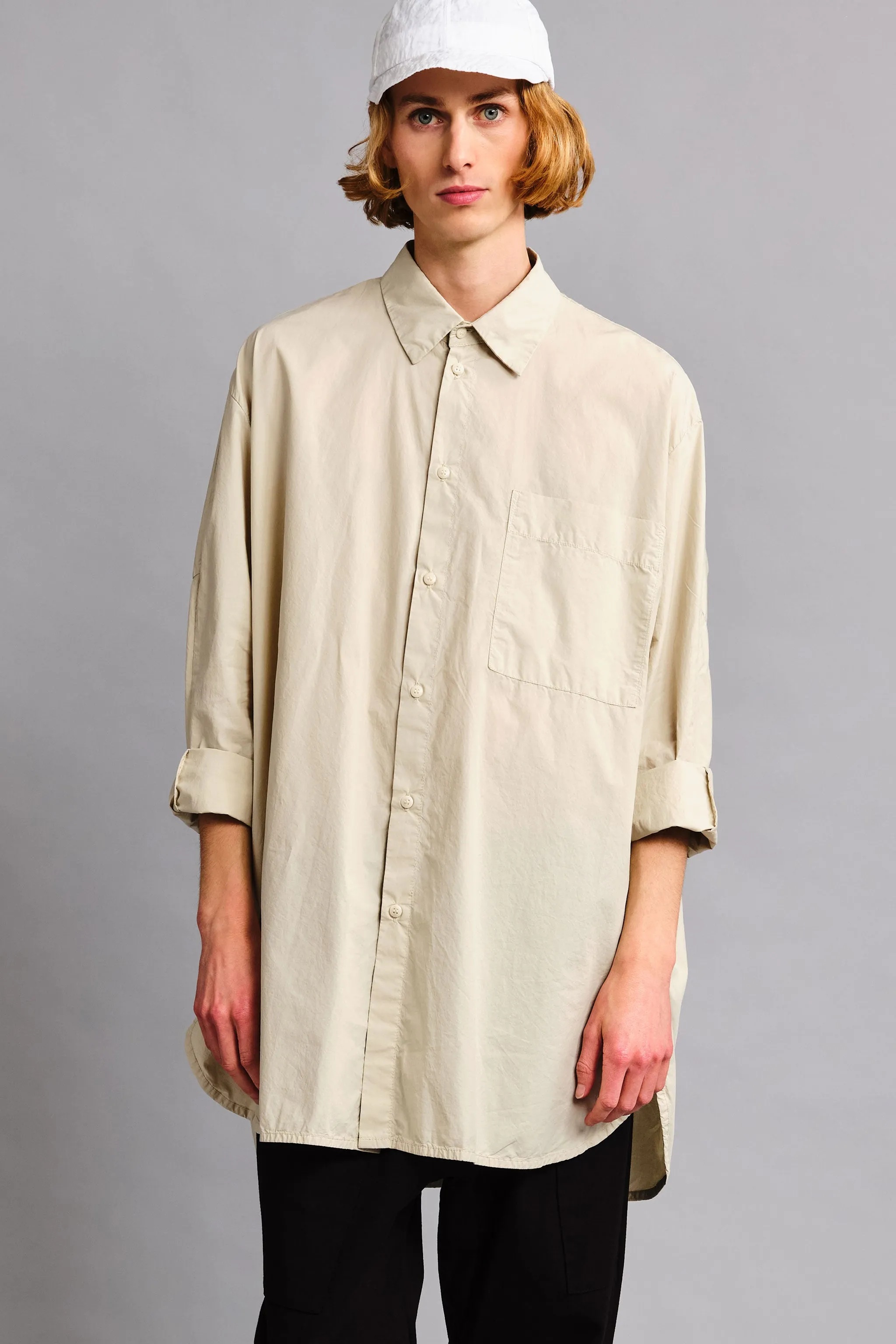 THE PAINTER SHIRT / POPLIN PORRIDGE,Men Wear