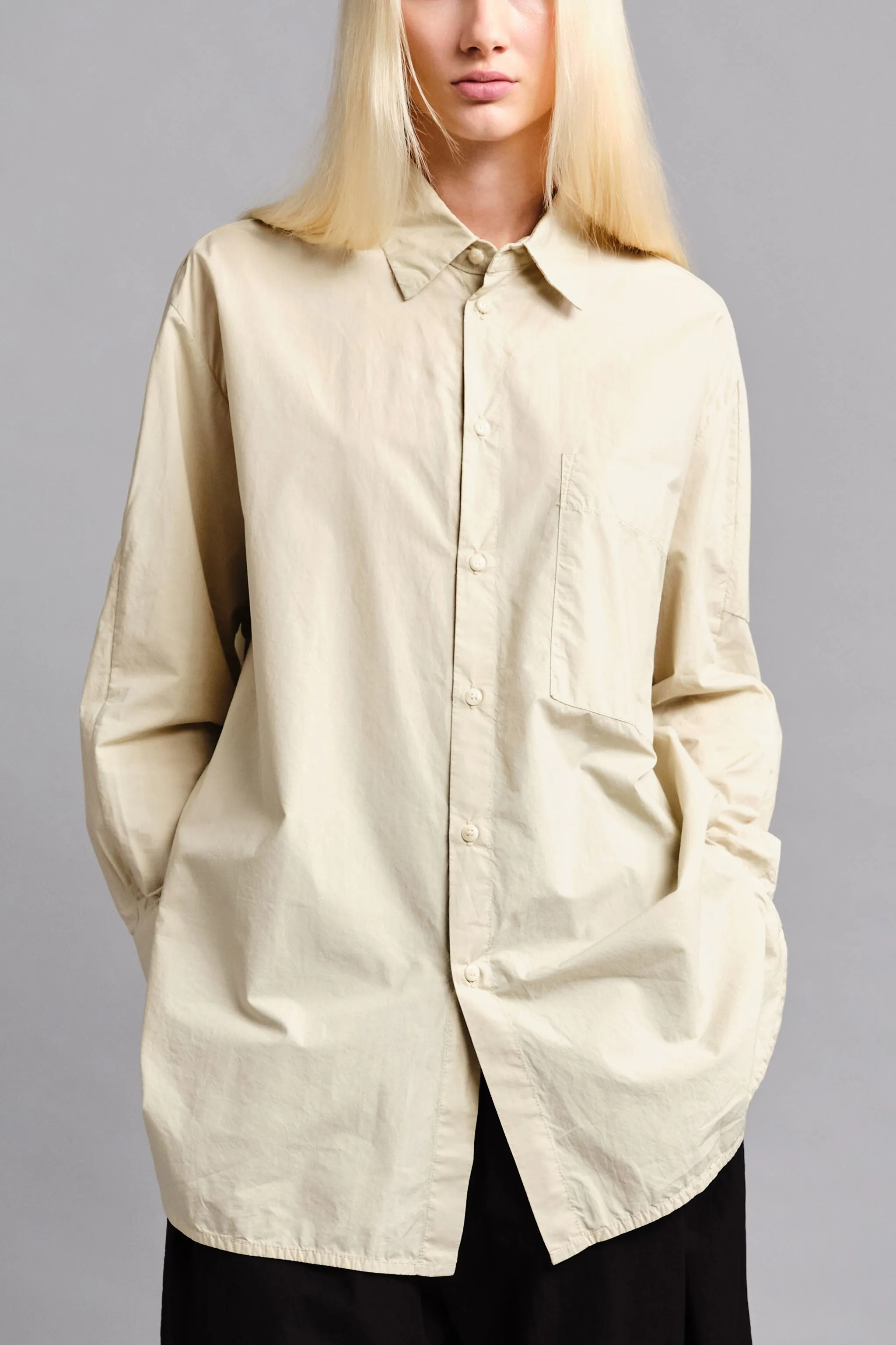 THE PAINTER SHIRT / POPLIN PORRIDGE,Men Wear