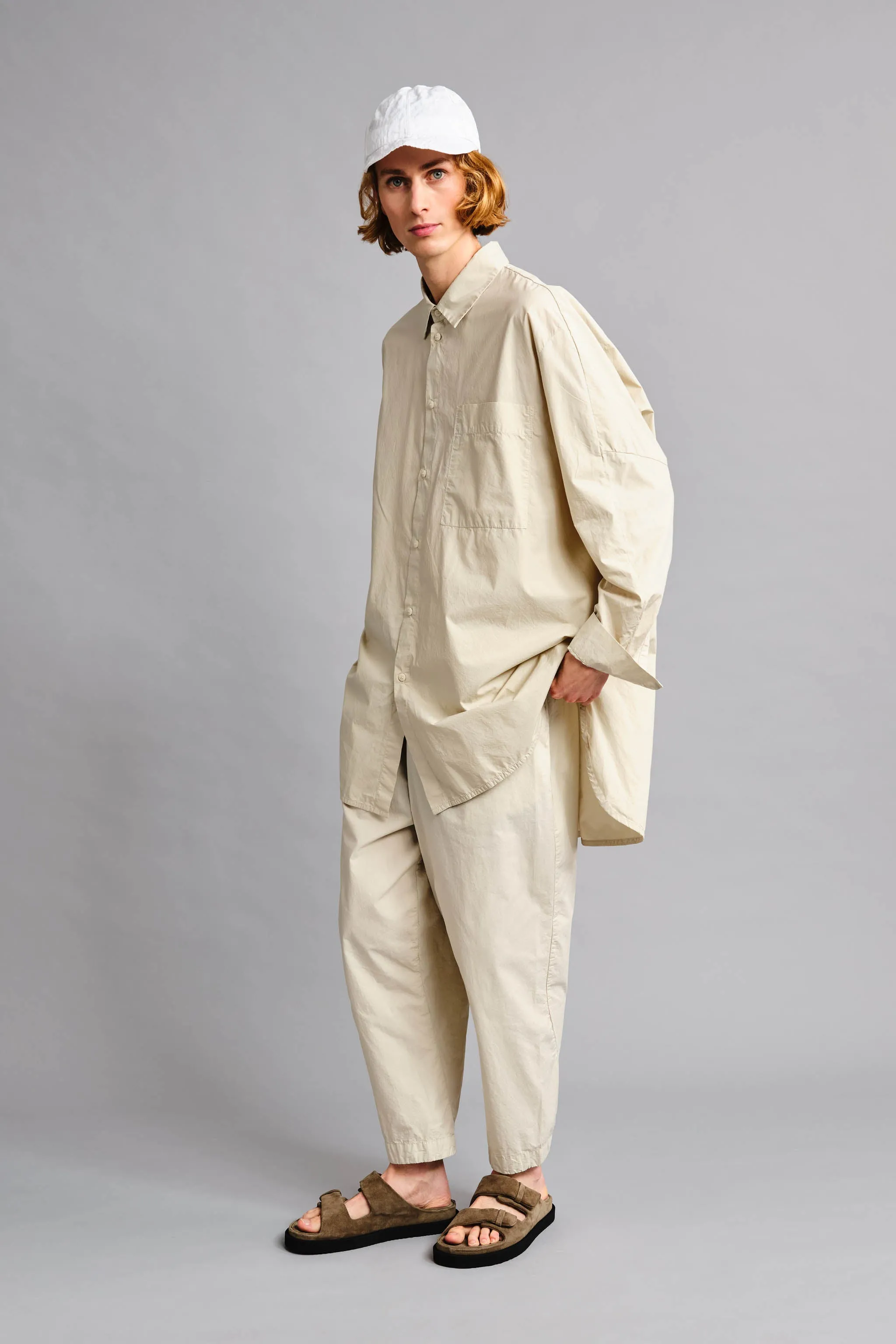 THE PAINTER SHIRT / POPLIN PORRIDGE,Men Wear