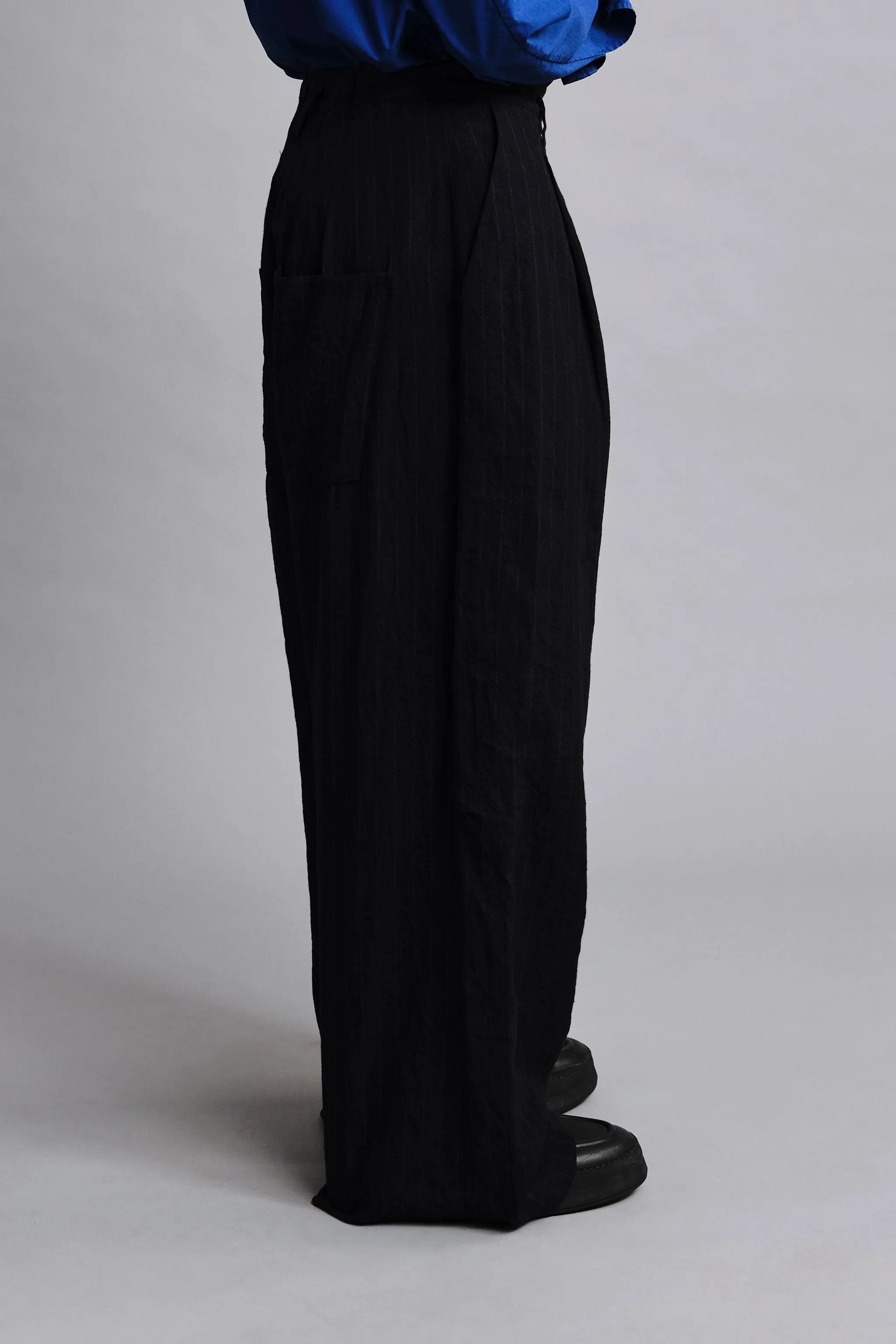 THE POTTER TROUSER / BUTCHER STRIPE INK,Men Wear