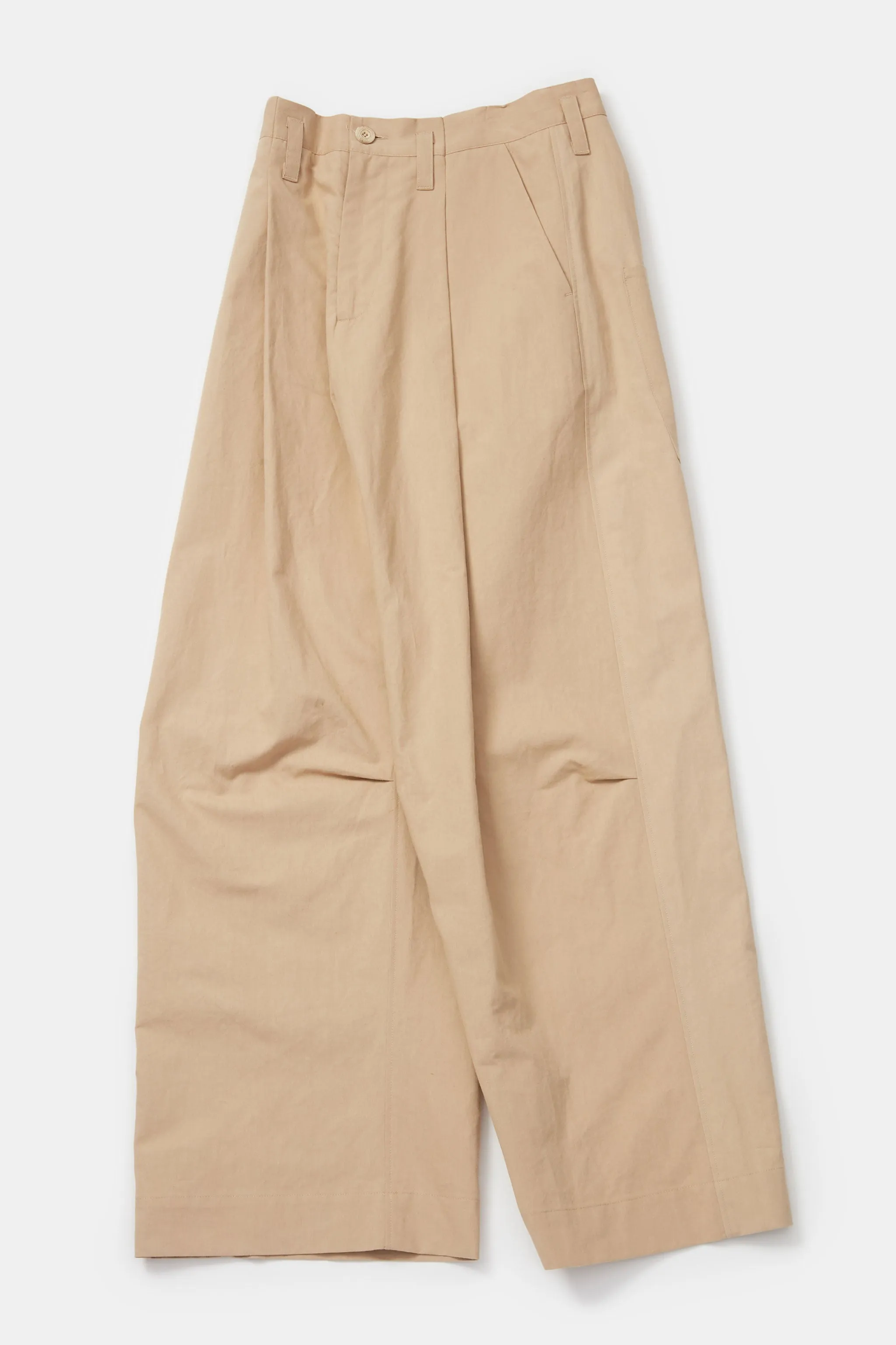 THE POTTER TROUSER / PAPER SUITING MILKY TEA,Men Wear