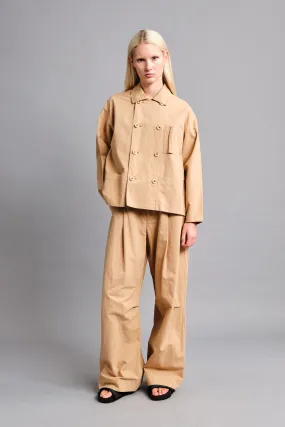THE POTTER TROUSER / PAPER SUITING MILKY TEA,Men Wear