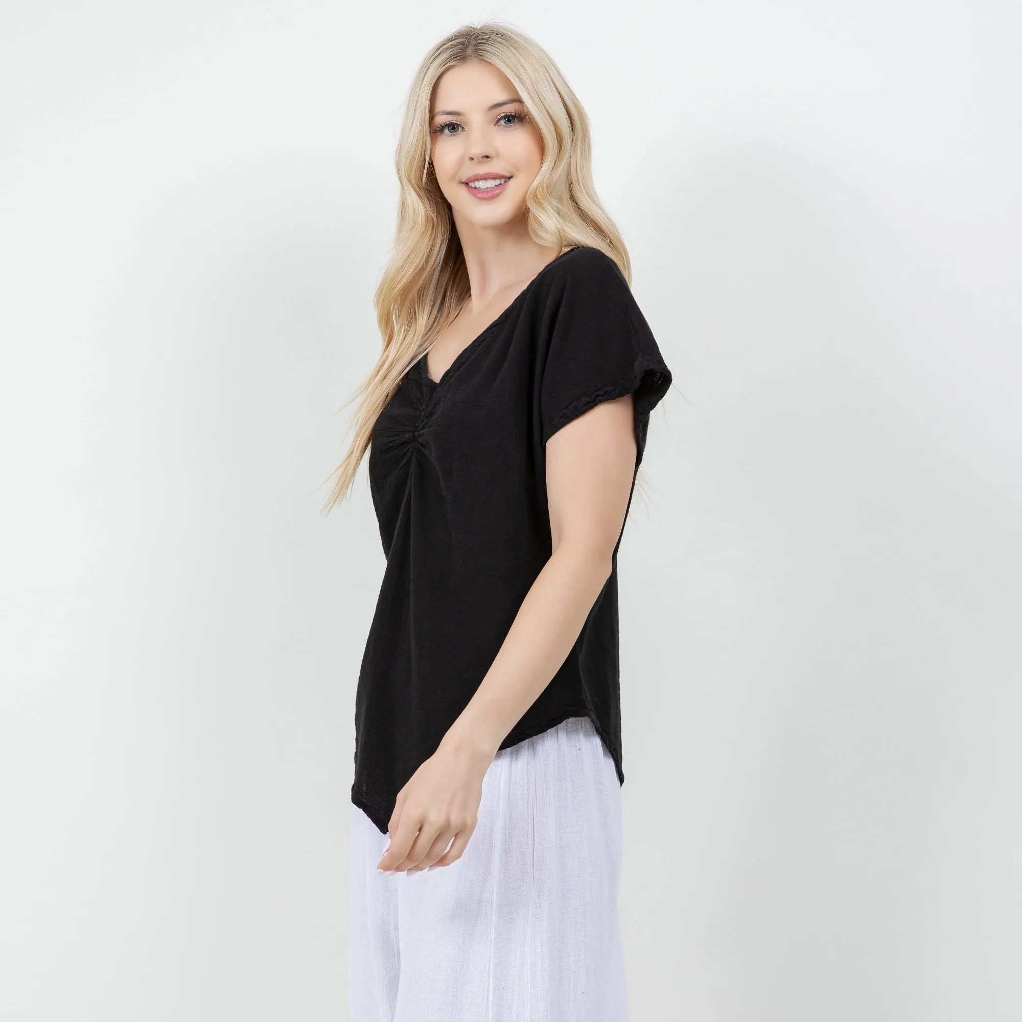 The "Linda" is a Ruched Cottonways Classic,Women Wear