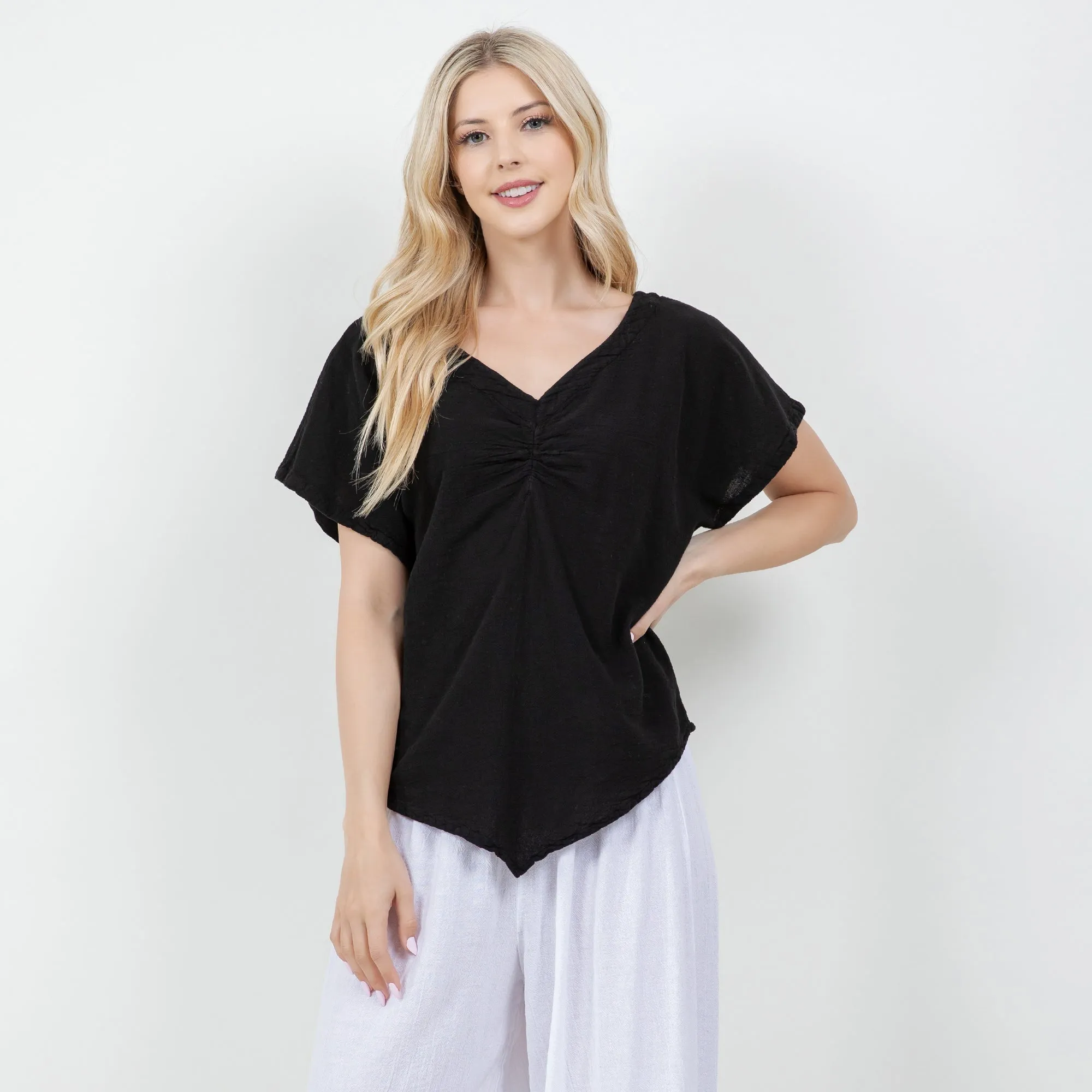 The "Linda" is a Ruched Cottonways Classic,Women Wear