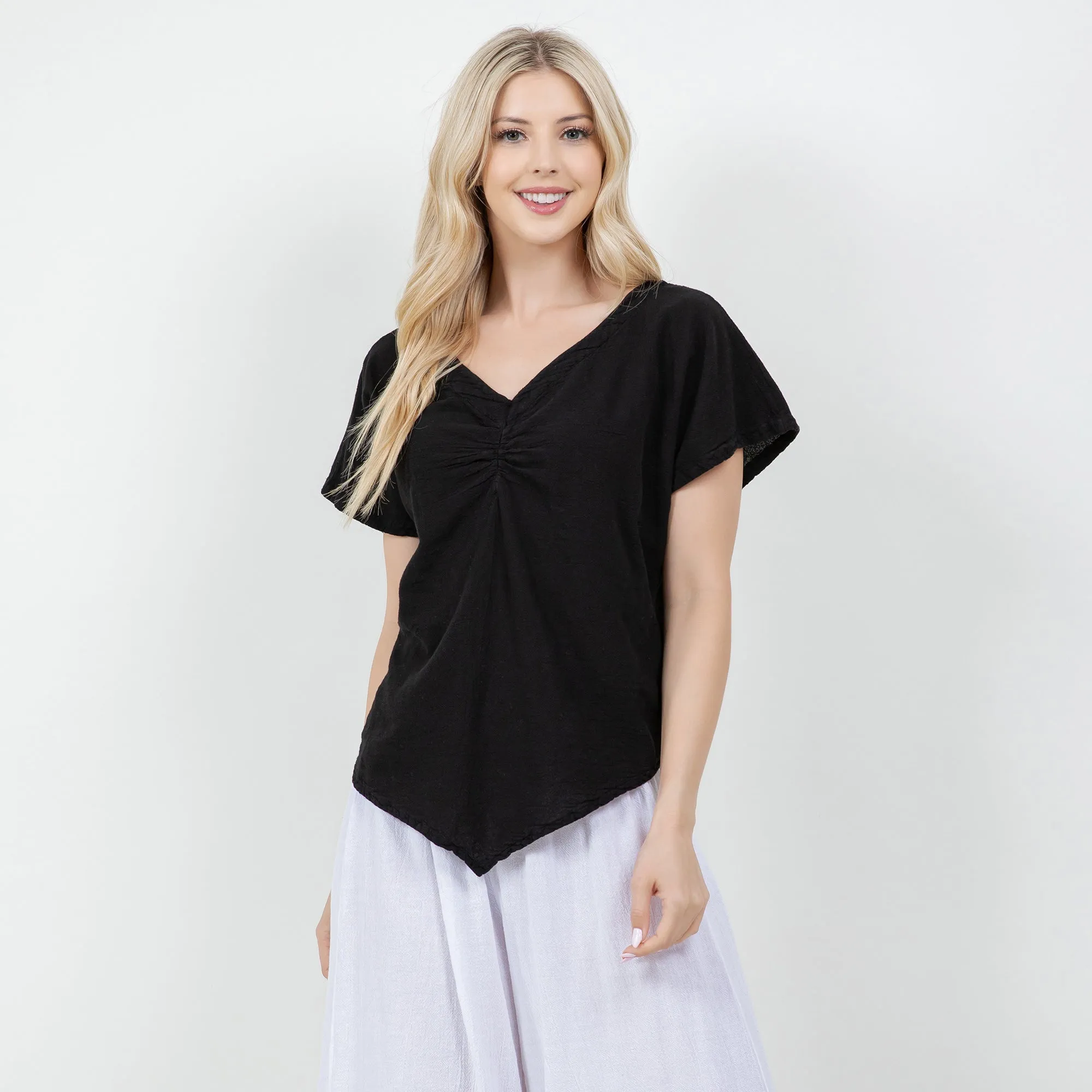 The "Linda" is a Ruched Cottonways Classic,Women Wear