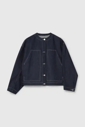 THE SKIPPER JACKET / ORGANIC DENIM INDIGO,Men Wear