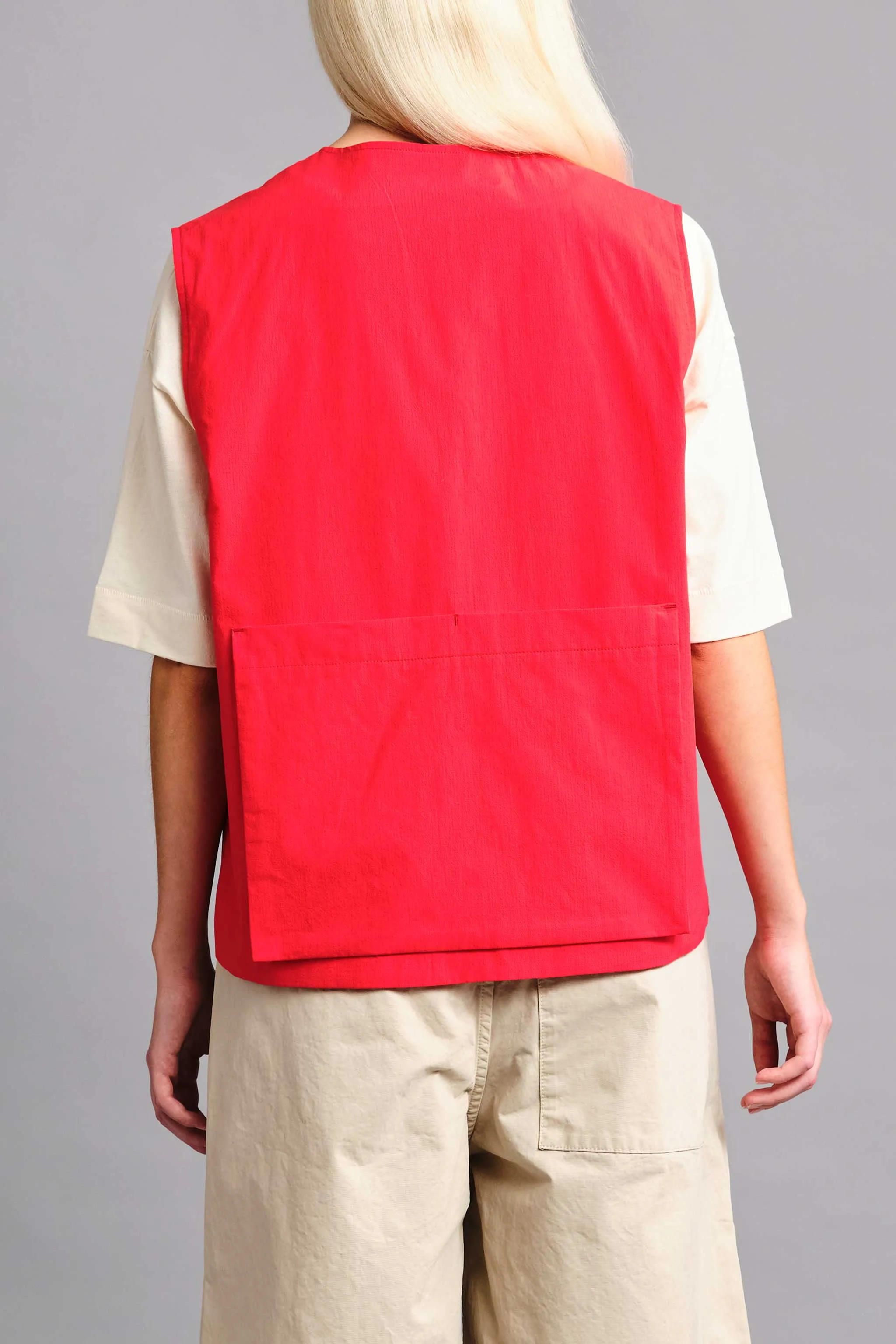 THE TINKER GILET / FINE RIPSTOP COTTON JAM,Men Wear