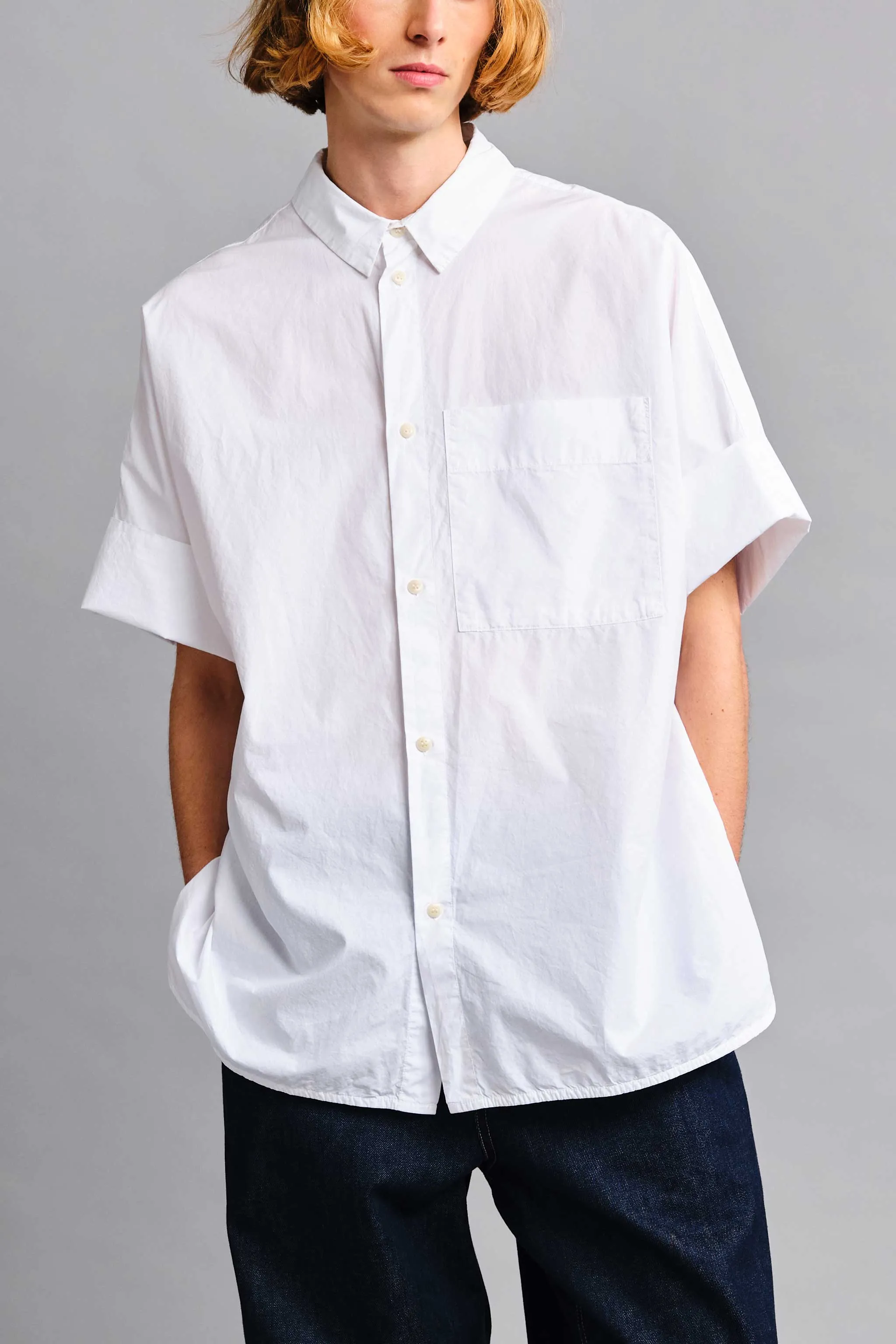 THE TINKER SHIRT / POPLIN CHALK,Men Wear