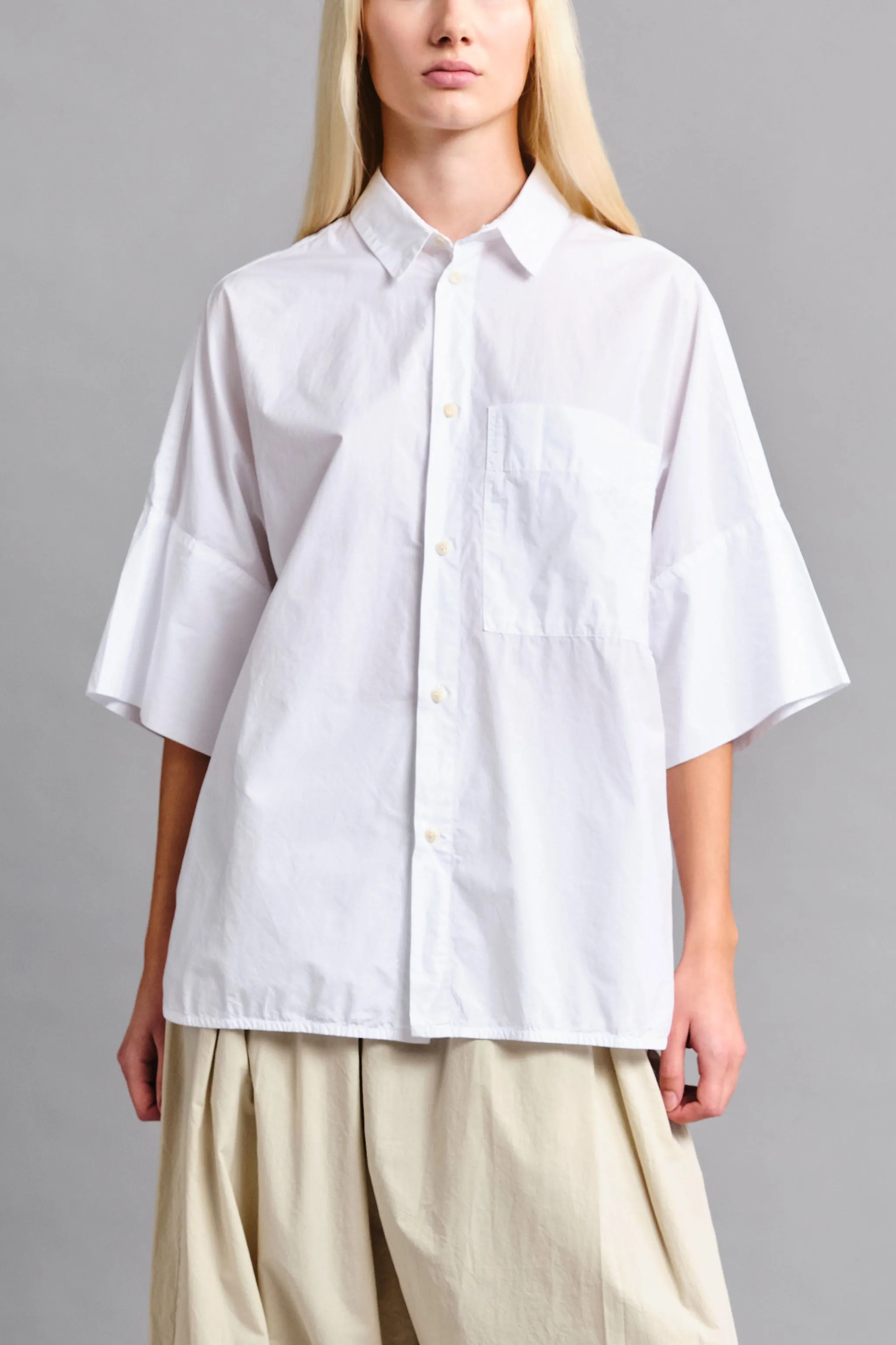 THE TINKER SHIRT / POPLIN CHALK,Men Wear