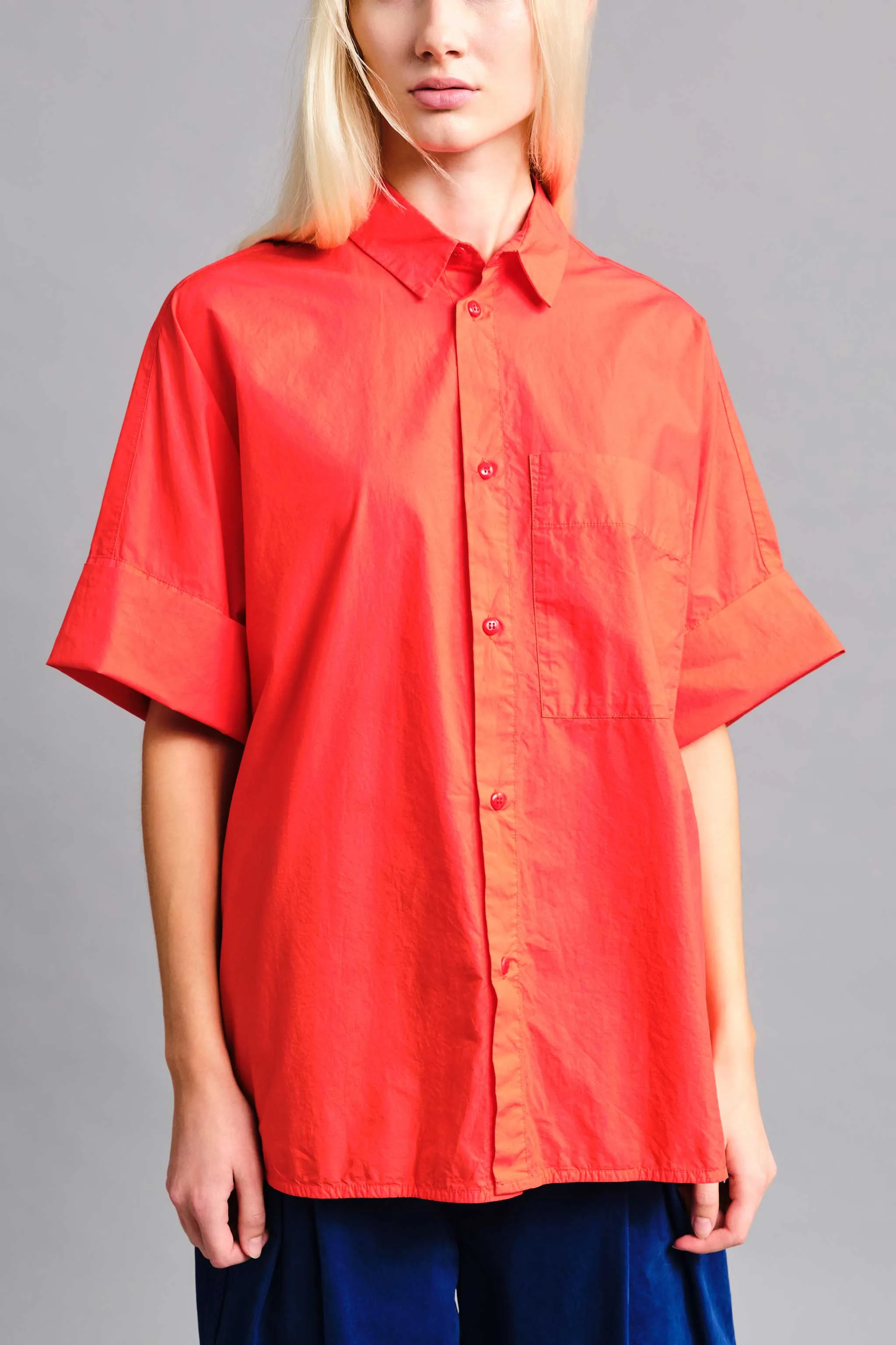 THE TINKER SHIRT / POPLIN TOMATO,Men Wear
