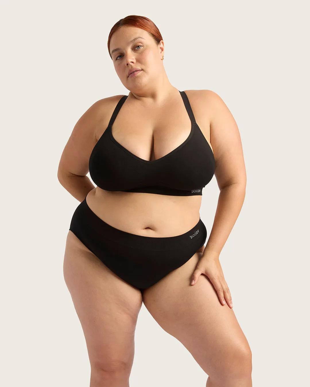 Wireless Full Bust T-Shirt Bra - Black,Women Wear