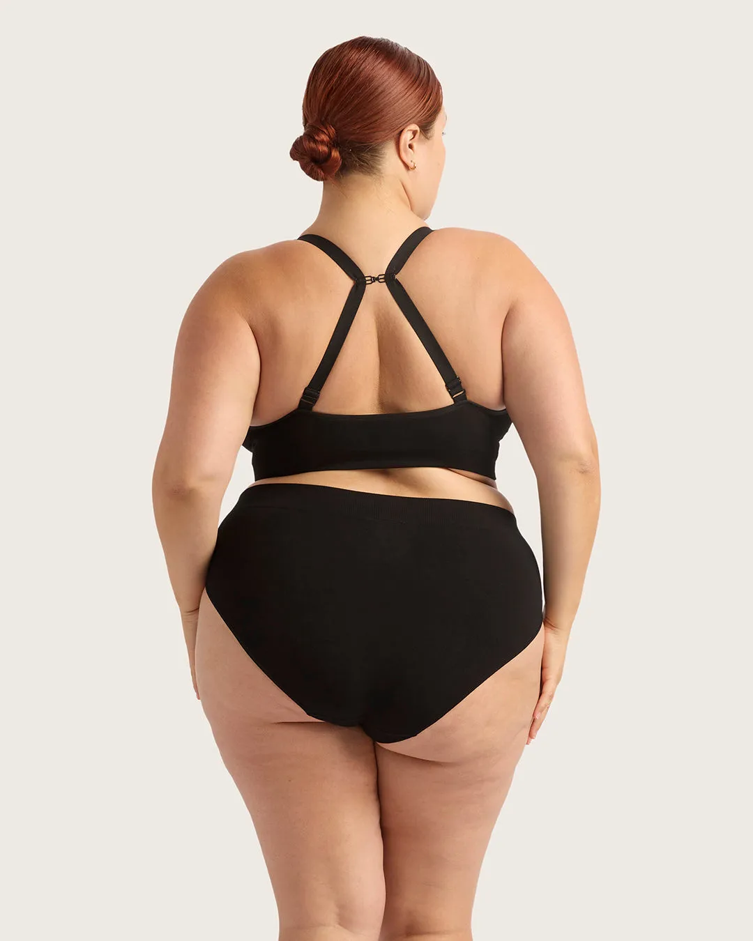 Wireless Full Bust T-Shirt Bra - Black,Women Wear