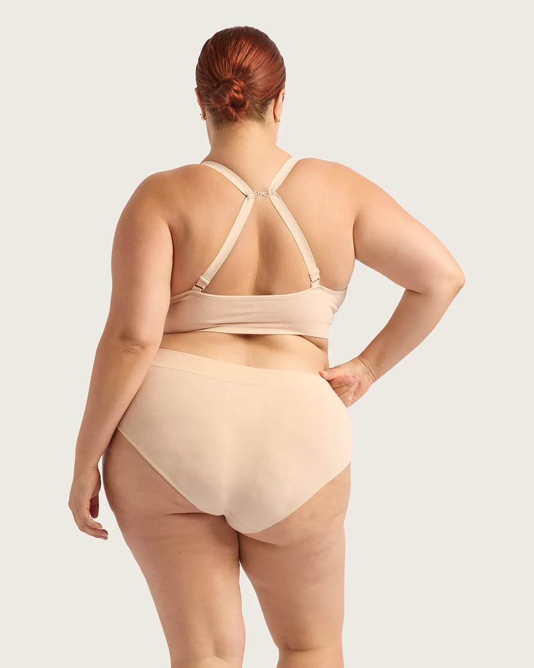 Wireless Full Bust T-Shirt Bra - Shell,Women Wear
