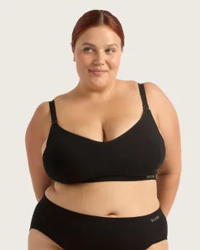 Wireless Maternity Bra - Black,Women Wear