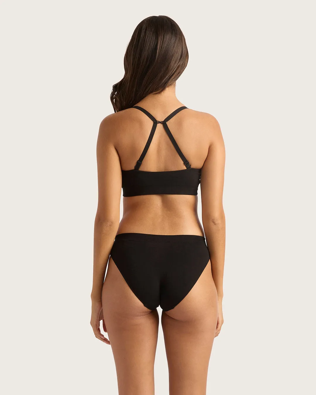 Wireless T-Shirt Bra - Black,Women Wear