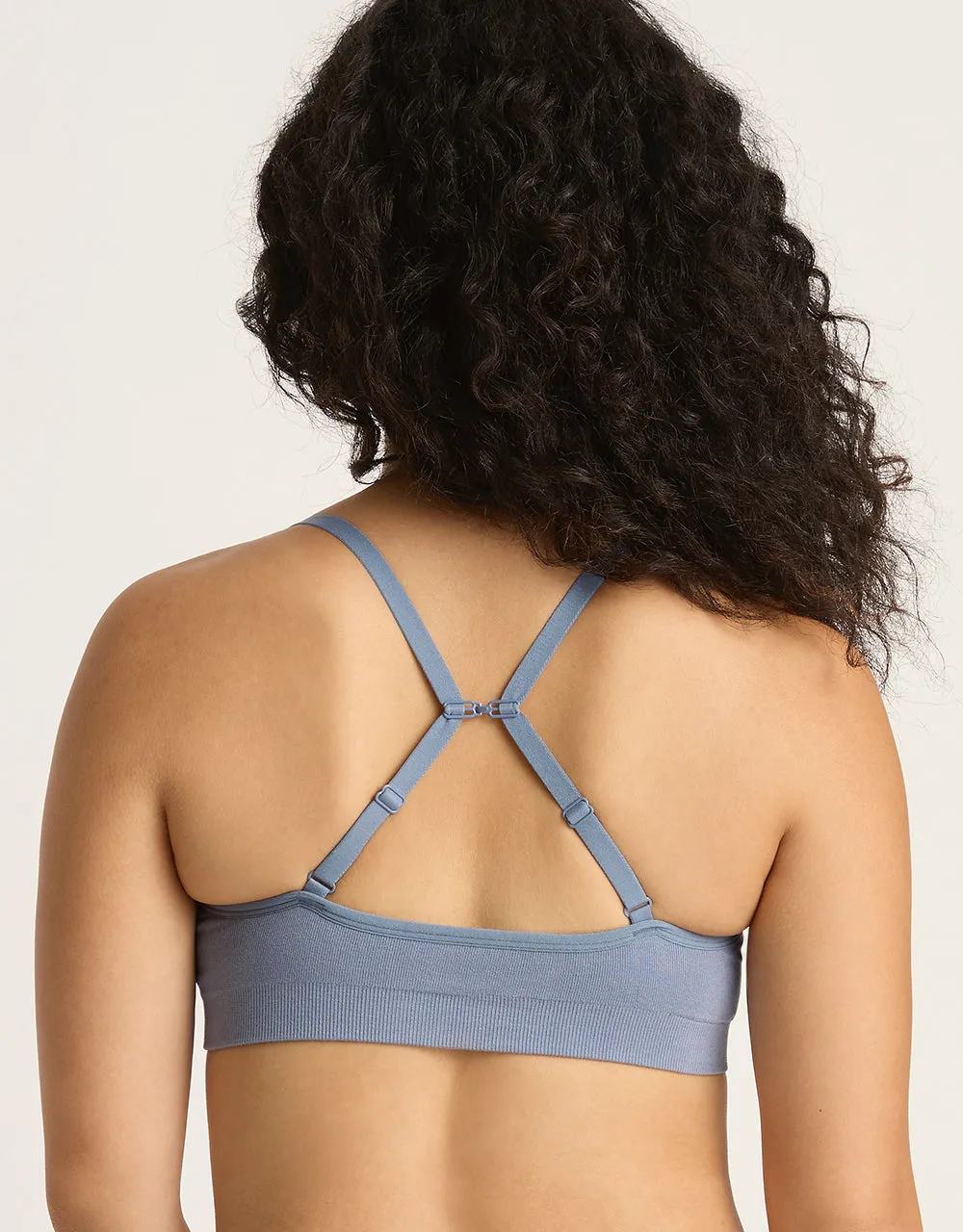Wireless T-Shirt Bra - Dusty Blue,Women Wear