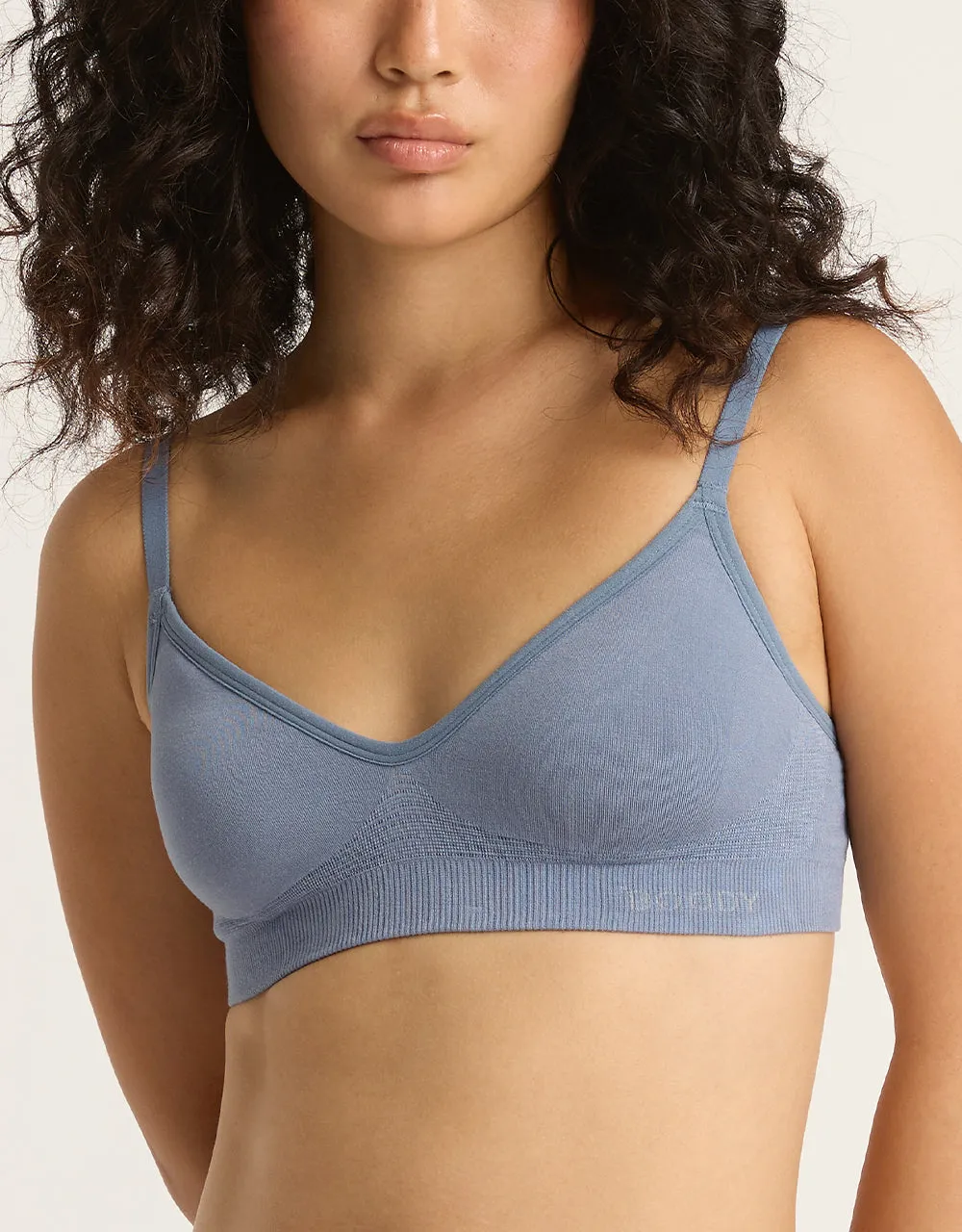 Wireless T-Shirt Bra - Dusty Blue,Women Wear