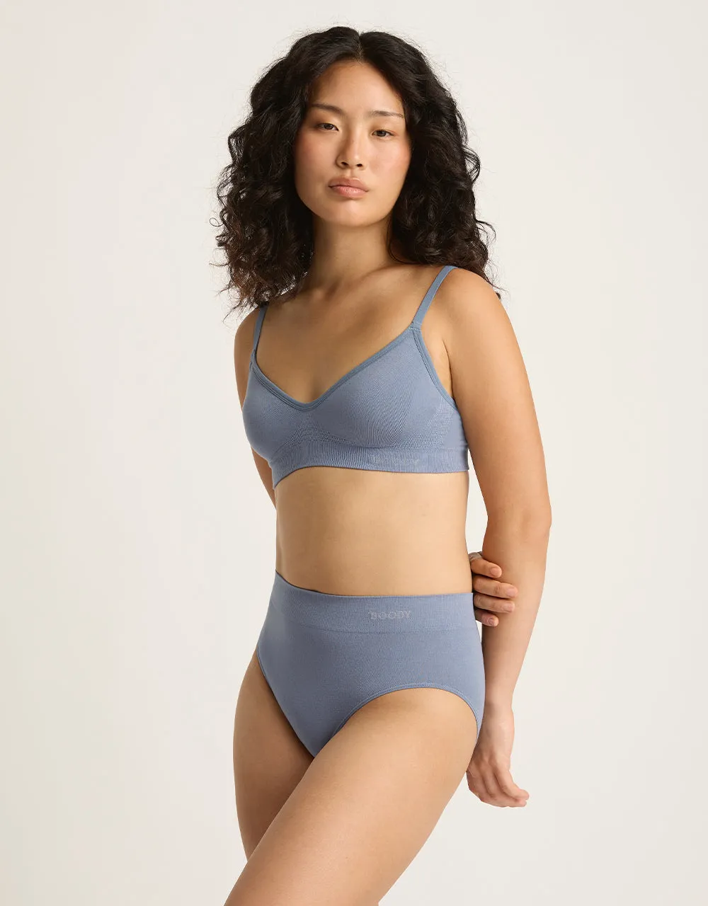 Wireless T-Shirt Bra - Dusty Blue,Women Wear
