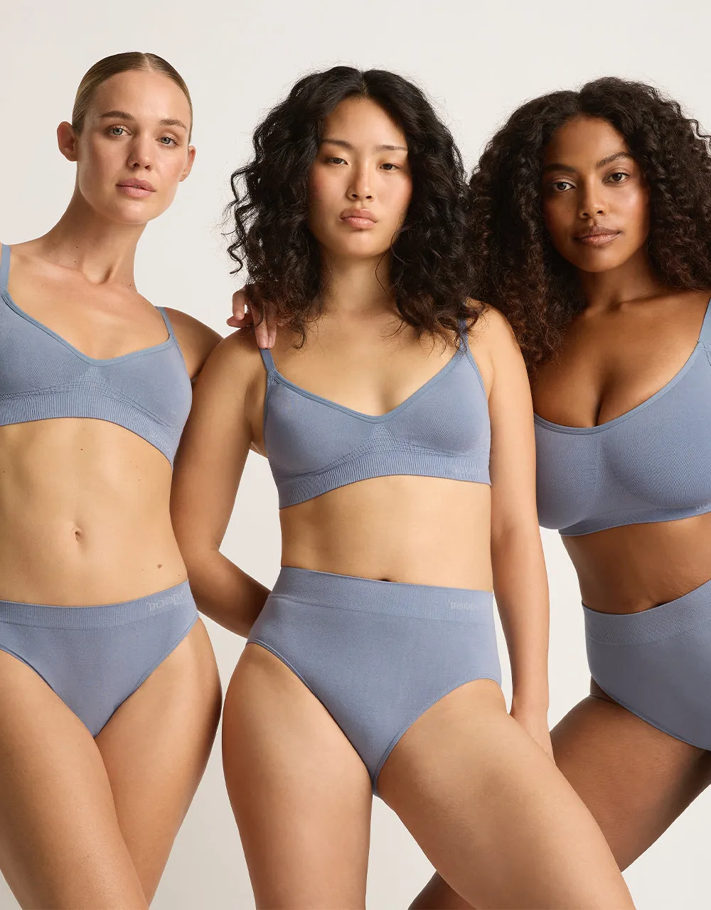 Wireless T-Shirt Bra - Dusty Blue,Women Wear