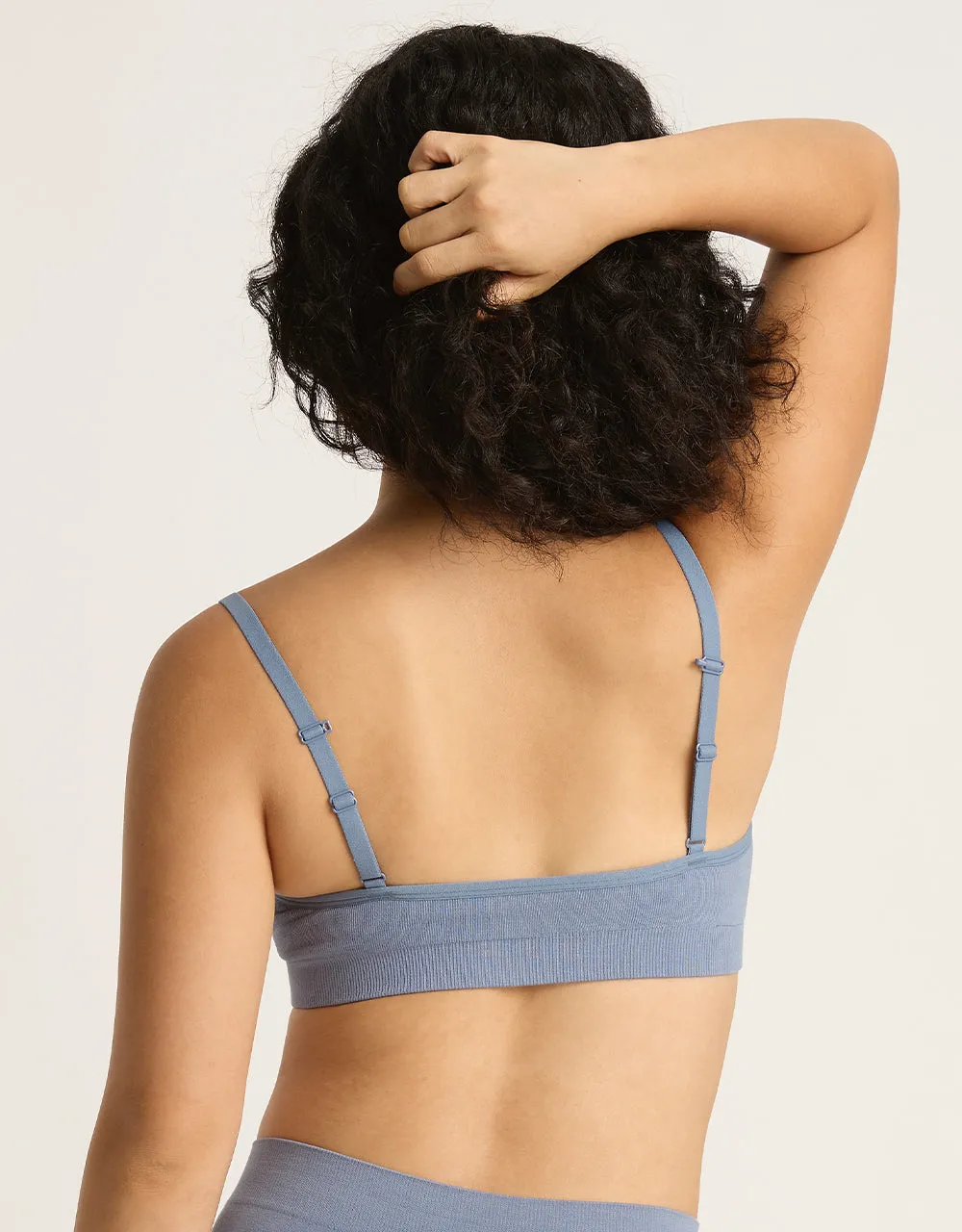 Wireless T-Shirt Bra - Dusty Blue,Women Wear