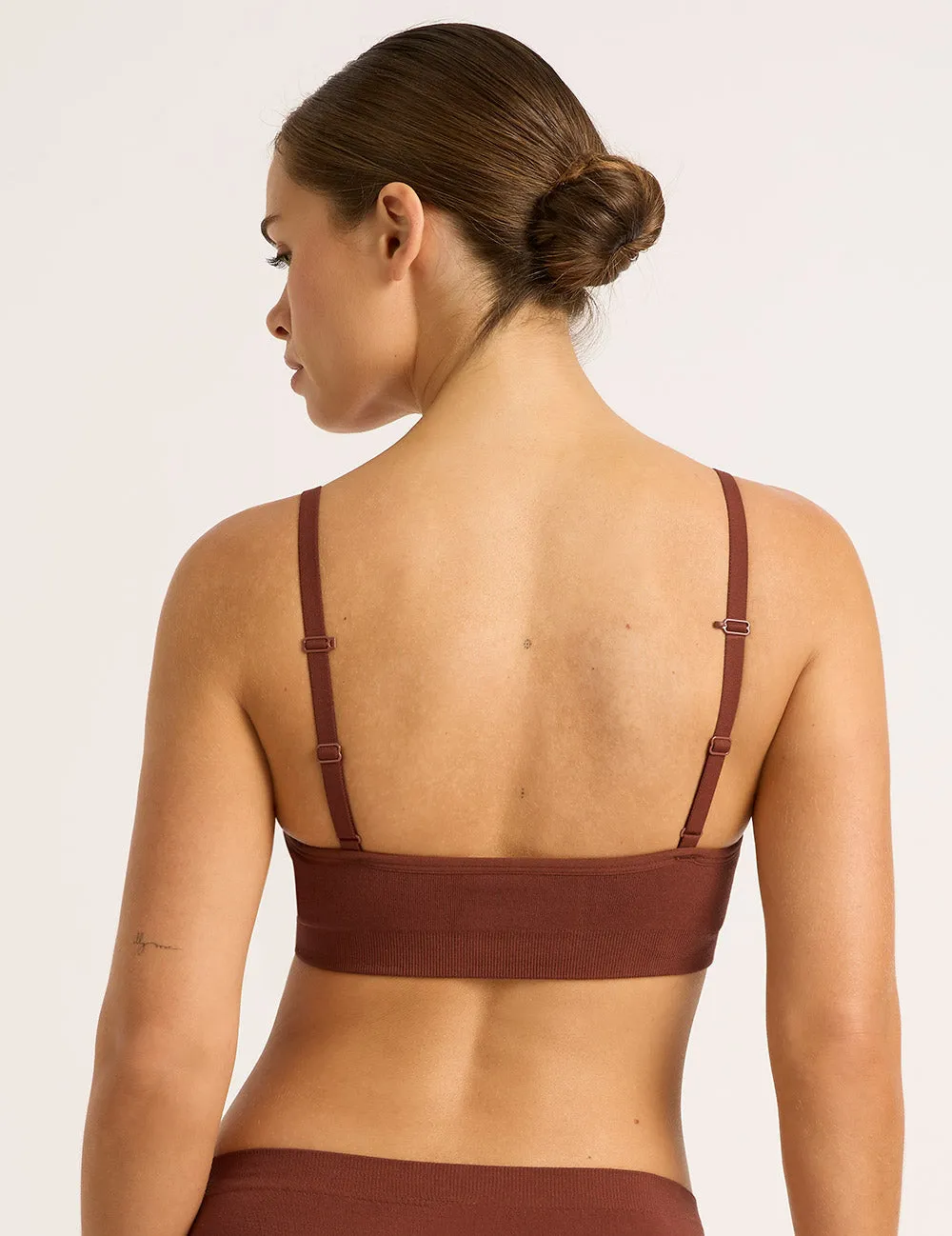 Wireless T-Shirt Bra - Rust,Women Wear
