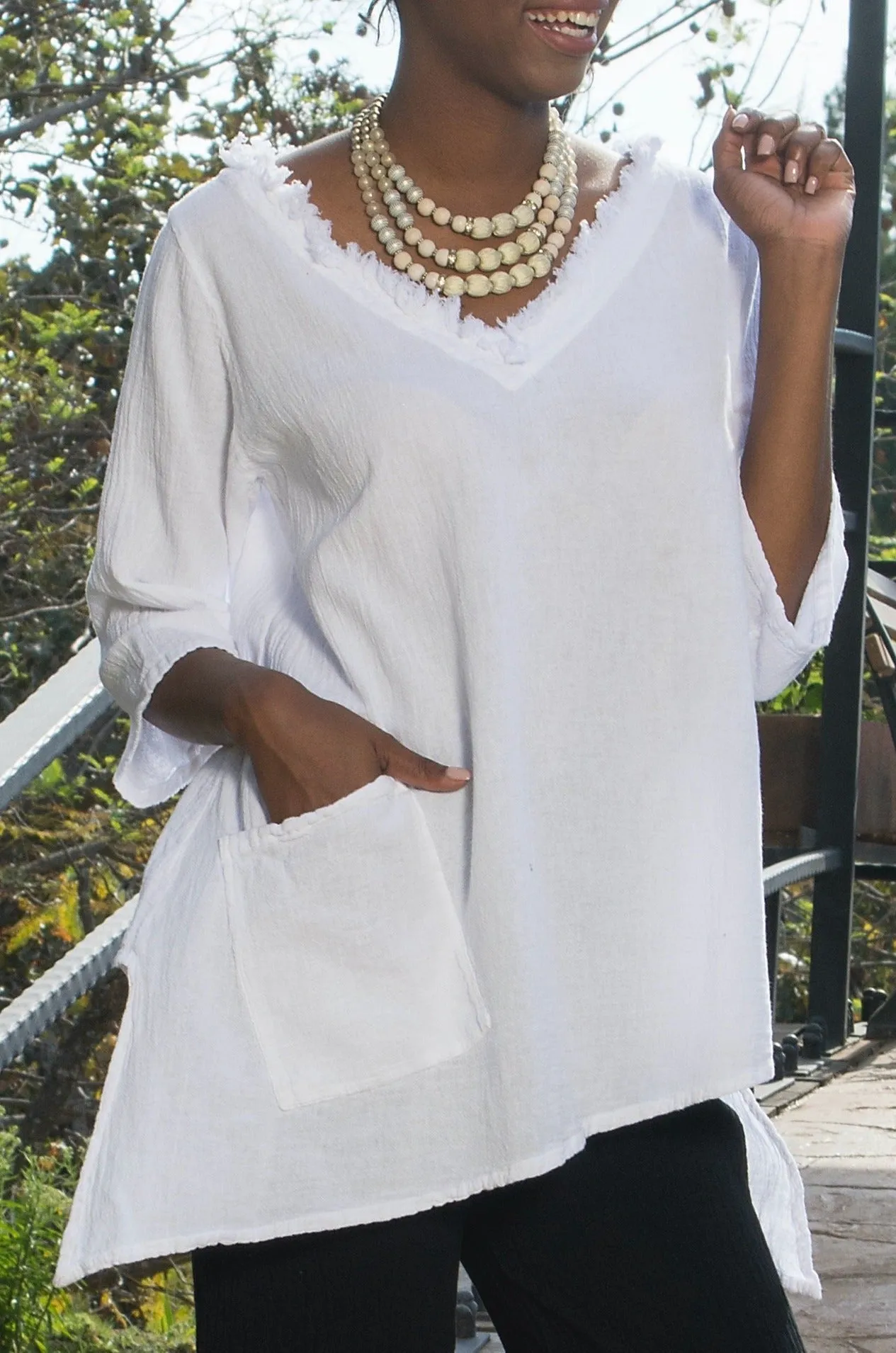 Zoe Top - Looser Fitting Comfort 100% Cotton Gauze - New Colors!,Women Wear