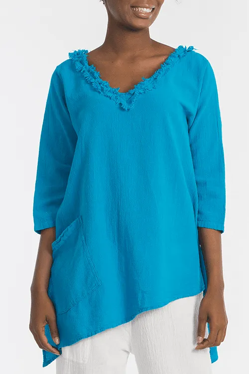 Zoe Top - Looser Fitting Comfort 100% Cotton Gauze,Women Wear